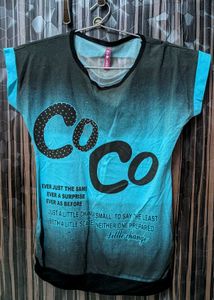 Stylish Blue Graphic Tee