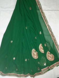 Green Saree 🥻