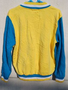 💛Yellow Vintage Varsity Jacket(L 24 B 20 )