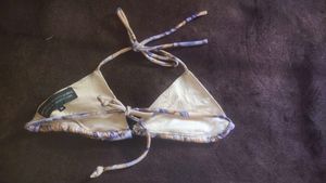 fancy Patterned beach bra👙🏖️