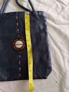 Leather Tote Bag with Unique Design