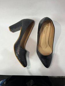Black Block Heels Size Available
