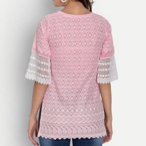 Pink Lace Top