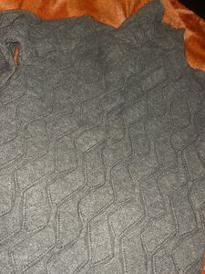Gray Turtleneck Sweater