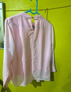 Pink Embroidered Top