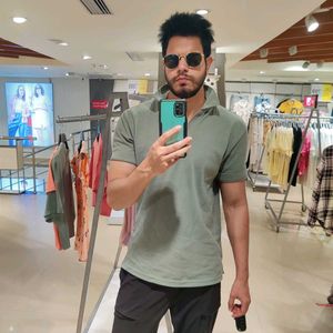 Men&#39;s Stylish Green Polo T-Shirt