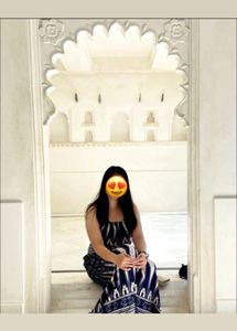 Blue and White dress - M/L size