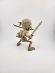 One Piece Zoro Skeleton Pirate Figure