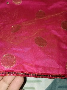 Pink &amp; Gold Polka Dot Blouse