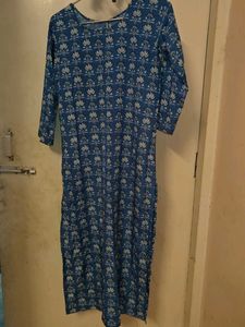 Blue Printed Kurta_Fixed Price