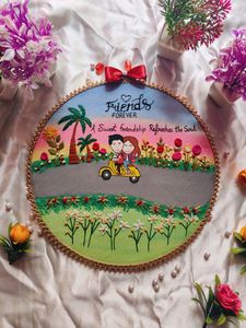 Handmade Embroidery Hoop For Friendship