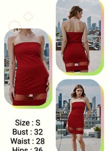Chic Red Bodycon Mini Dress
