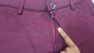 Burgundy Formal Pants For Women