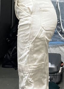 White Cargo Pant