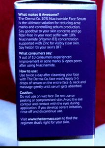 10% Niacinamide Face Serum For Acne Marks