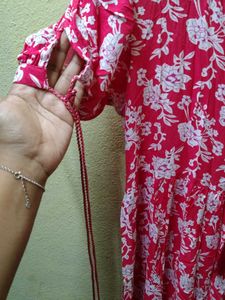 Red Anarkali