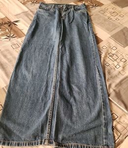 Wide Leg Denim Jeans