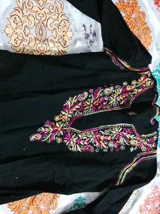 Embroidered Black Tunic