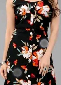 Black Floral Dress 👗