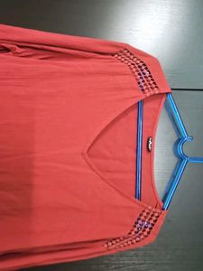 V-Neck Long Sleeve Top