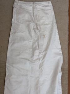 White Wide Legged  Denim