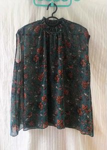 Floral Print Sleeveless Top