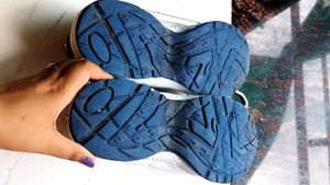 Hitcolus White &amp; Blue Sneakers