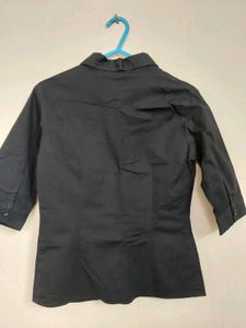 Classic Black Button-Down Shirt