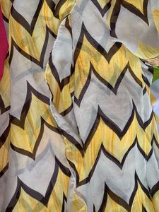 Chevron Print saree