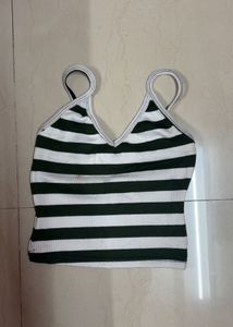 Striped Crop Tank Top
