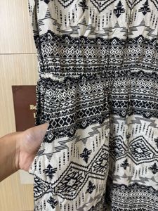 Backless Cute Printed Romper with pockets