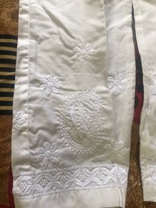 White Chikankari Pants