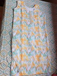 Colorful Zigzag Print Dress
