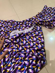 Patterned Swimwear Set
