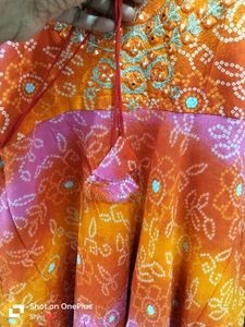 Bandhej Print Gawn Kurti