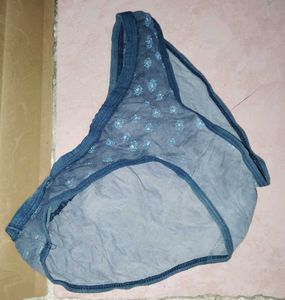 Blue patterned brief Set