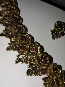 Golden Oxidized Necklace