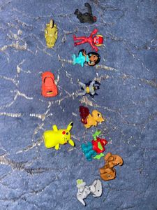 Mixed Toy Bundle – 12 pcs | Pikachu, Superheroes,