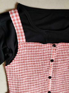 Pink Gingham Sundress