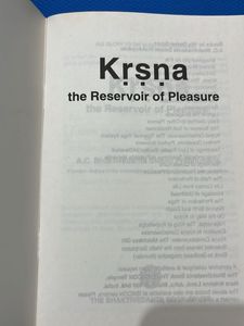 Krishna: The Reservoir of Pleasure Book
