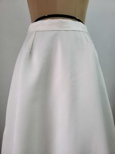 Elegant White Maxi Skirt , Length 44 Inches