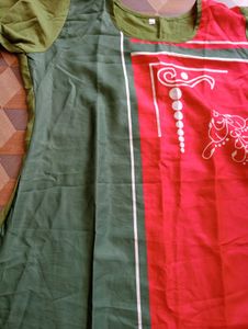 New Style Multi Colour Silk Printed Kurti