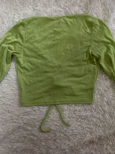 Green Long Sleeve Top