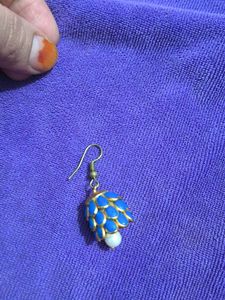 Blue Jhumka Earrings