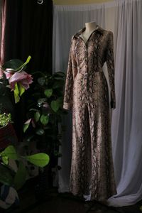 Urbanic Snakeskin Print Jumpsuit