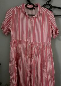 Striped Shirt Dress