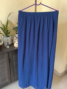 Elegant Blue long skirt with slits