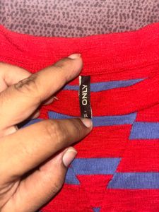 Striped Red &amp; Blue Top