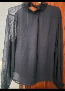 Zara Dark Blue Top