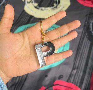 Resin Initial Keychains